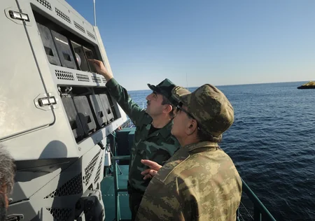 DSX Xəzər dənizində taktiki təlimlər keçirib