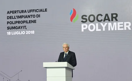 Azerbaijani and Italian presidents attend polypropylene plant built within 'SOCAR Polymer' project