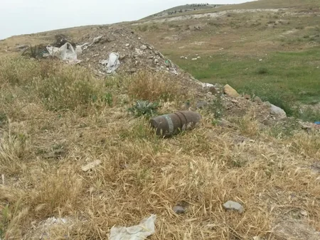 ​Göygöl rayonunda top mərmisi aşkar edilib - FOTO