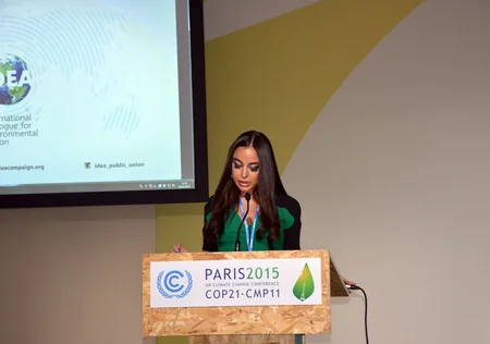 Mehriban Aliyeva and Leyla Aliyeva attend COP21 Climate Change Conference in Paris