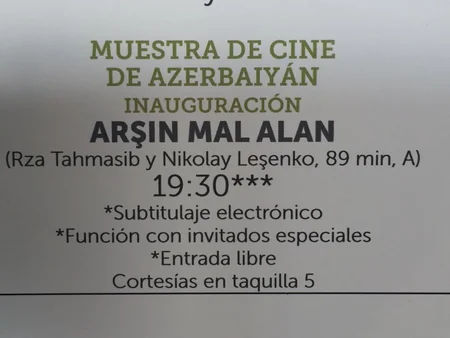 Meksikada Azərbaycan Kinosu Günlərinin açılışı olub