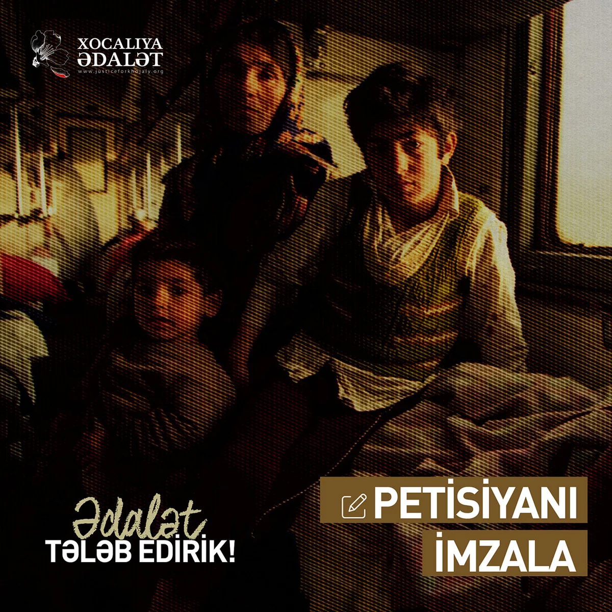 “Xocalıya ədalət” kampaniyası hər kəsi petisiyanı imzalamağa çağırıb