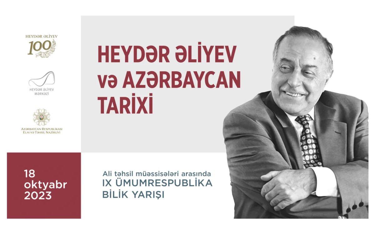 “Heydər Əliyev və Azərbaycan tarixi” ümumrespublika bilik yarışı keçiriləcək