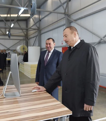 President Ilham Aliyev opened “Modern” furniture factory in Aghstafa