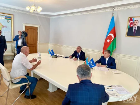 Saleh Məmmədov Zaqatalada vətəndaşları qəbul edib