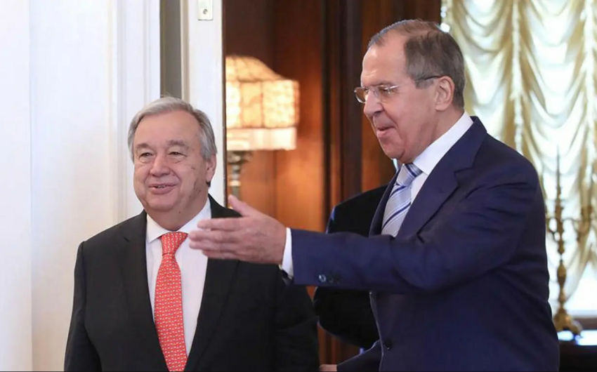 Lavrov Quterreşlə taxıl böhranını müzakirə edib