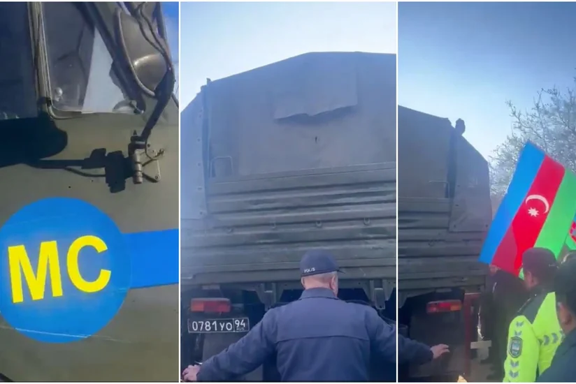 По дороге Шуша-Ханкенди беспрепятственно проехал автомобиль российских миротворцев