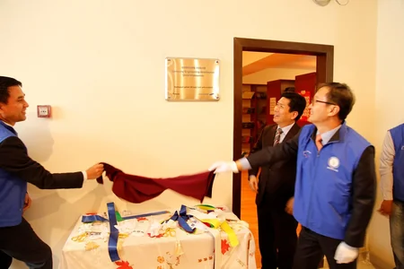 ​Samsung Engineeringin təşəbbüsü ilə Sumqayıtda yeni kitabxana açılıb
