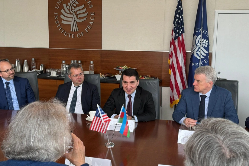 Hikmat Hajiyev discusses Azerbaijani-American partnership at US Institute of Peace