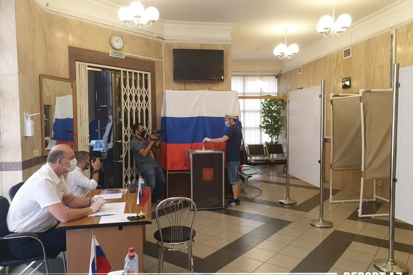 Voting during quarantine - PHOTO REPORT