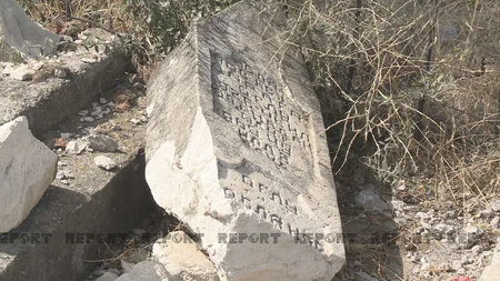 Tərtərdə erməni terroru zamanı dağıdılan qəbirlər bərpa edilir