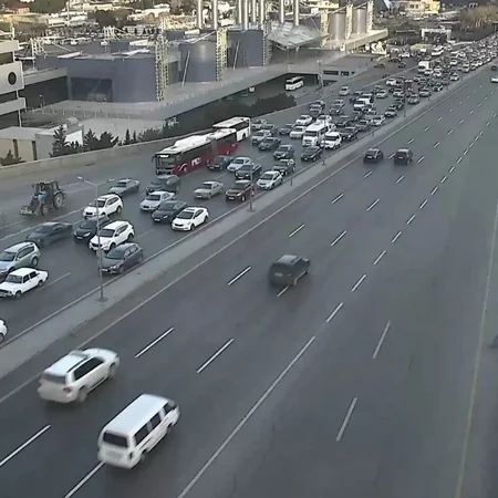 Bakının bir sıra yollarında tıxac müşahidə edilir