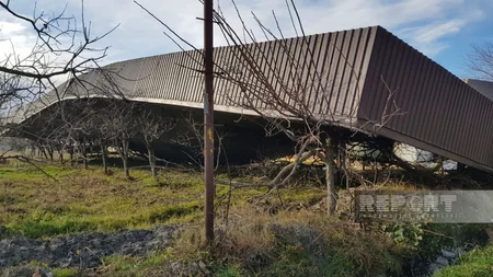 Güclü külək Göyçayda fəsadlar törədib