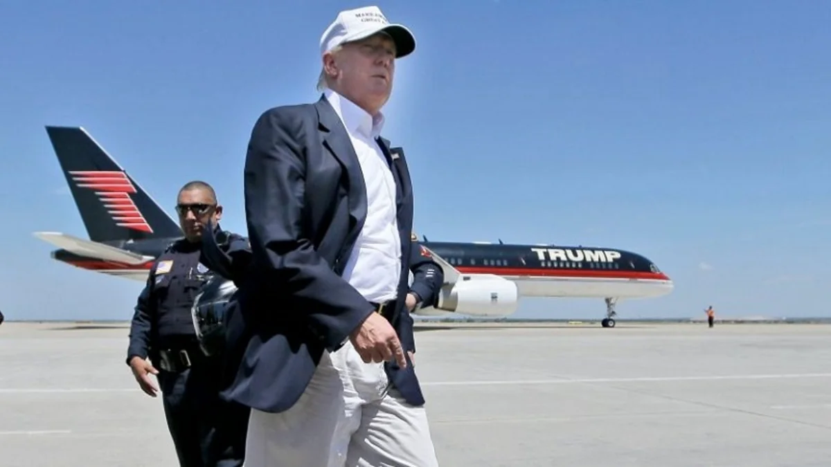 Trump's Boeing 757 clipped corporate jet at West Palm Beach airport - source