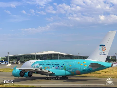 AZAL: Hava limanına UEFA nümayəndə heyətini gətirən “Airbus A380” sərnişin təyyarəsi eniş edib