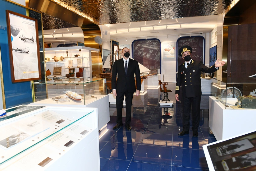 Ilham Aliyev inaugurates new administrative building of Caspian Sea Shipping Company