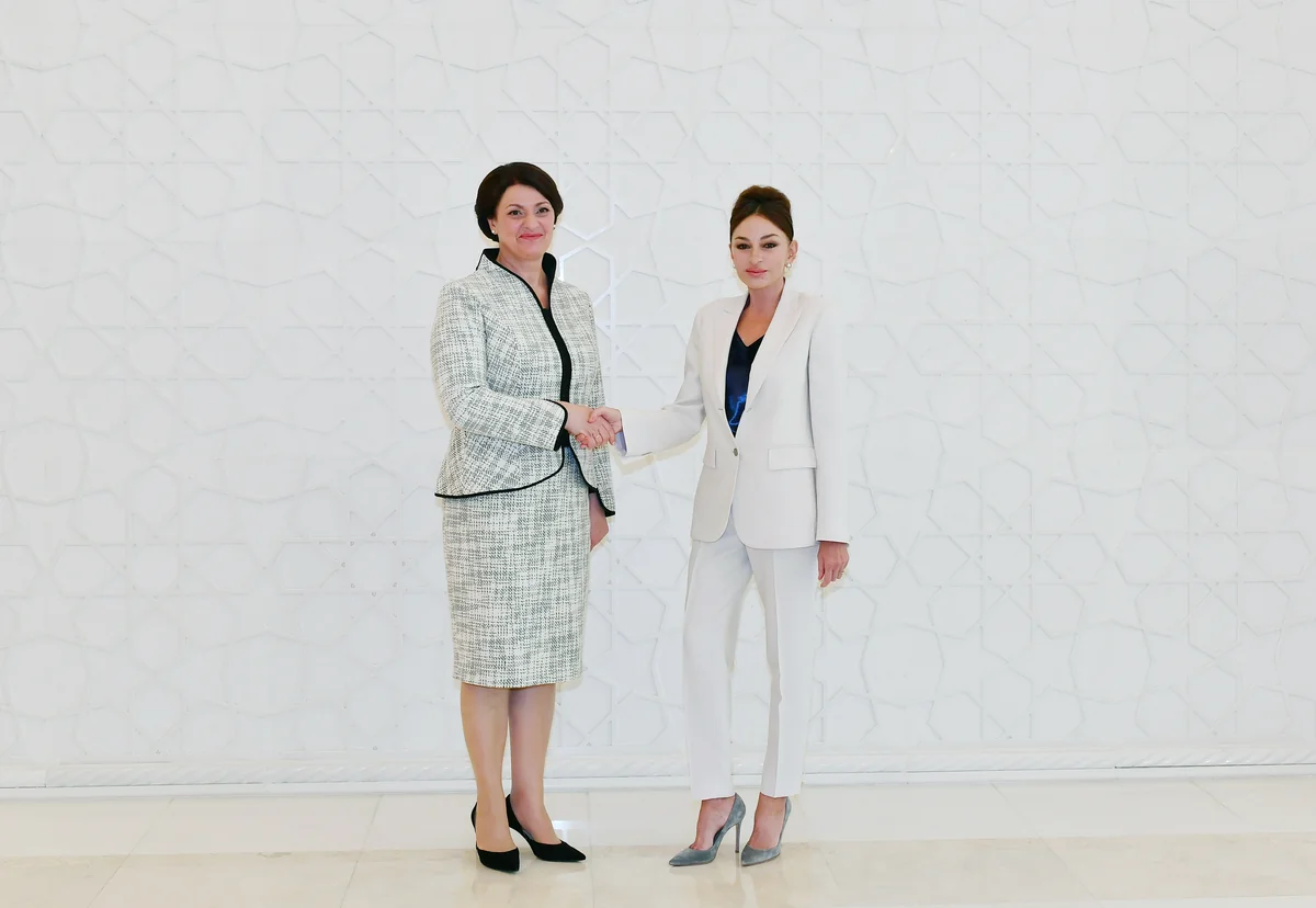 First ladies of Azerbaijan and Lithuania meet