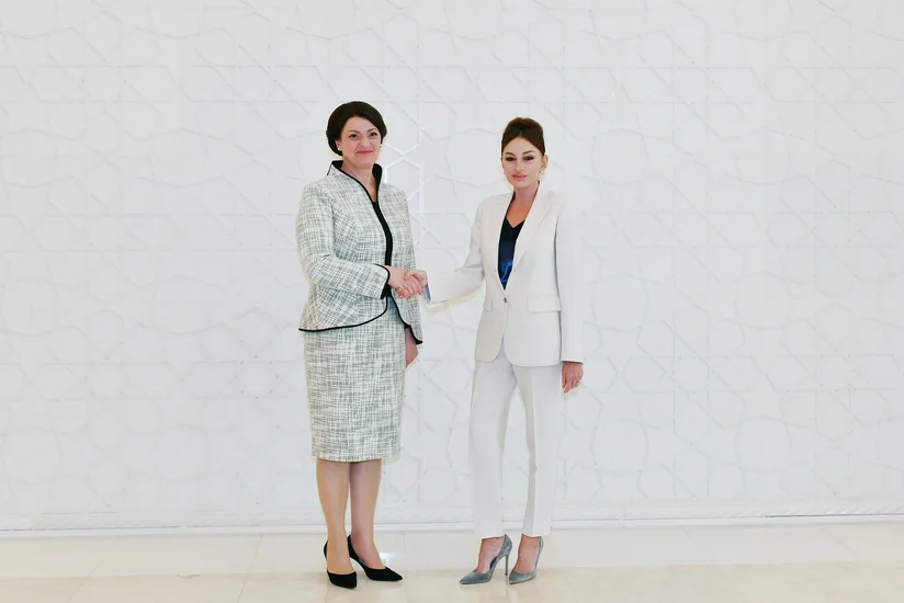 First ladies of Azerbaijan and Lithuania meet