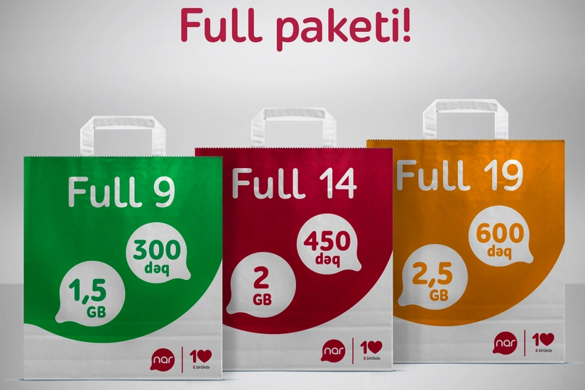 “Nar” yeni “Full” paketlərini təqdim edib