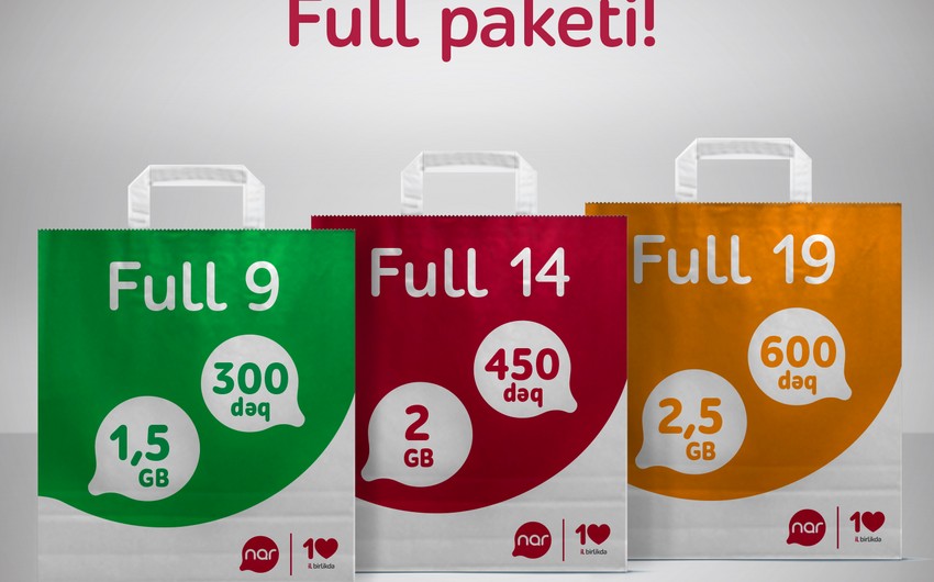 “Nar” yeni “Full” paketlərini təqdim edib