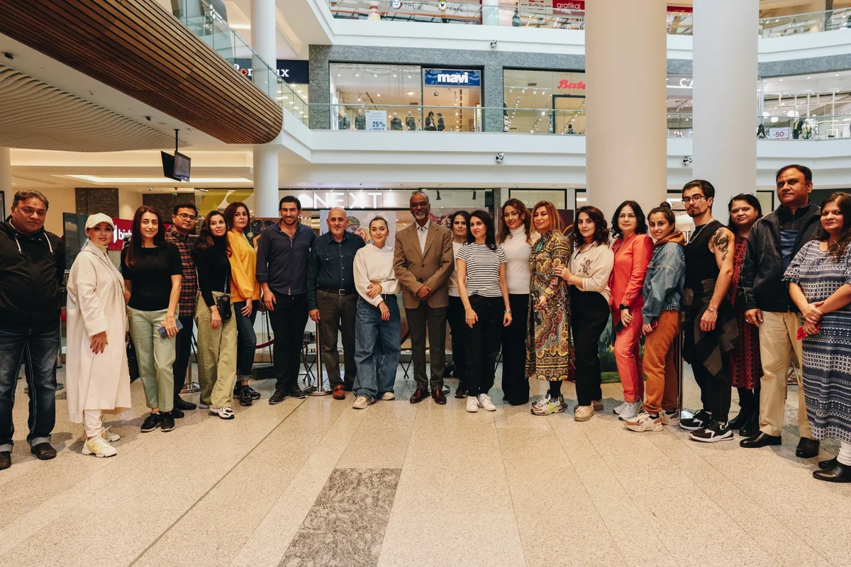 A canvas of collaboration: Indian motifs come alive at Azerbaijani Painting Workshop