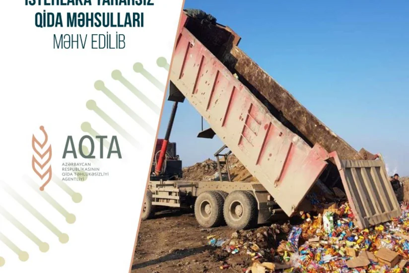 Azərbaycanda 45 tona yaxın yararsız məhsul məhv edilib