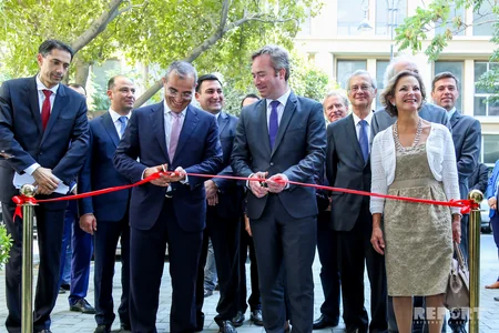 Bakıda Azərbaycan-Fransız Universitetinin yeni binasının açılışı olub
