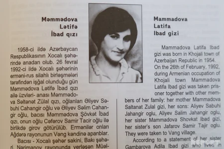 Xocalıda 7 doğmasını itirən Adilə Qənbərova: Gecə başımıza güllə yağırdı