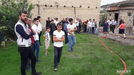 Kürdəmirdə fərdi yaşayış evi yanıb - FOTO - VİDEO - YENİLƏNİB