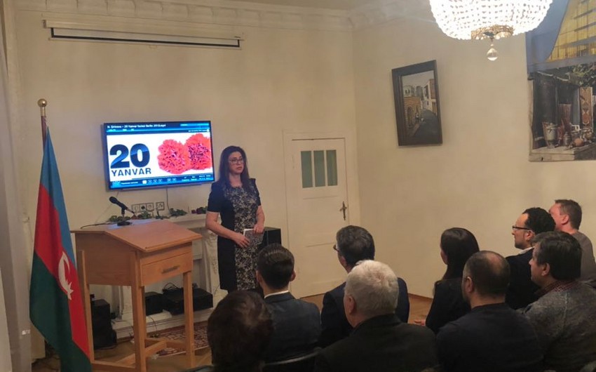 Almaniyada 20 Yanvar şəhidlərinin xatirəsi anılıb