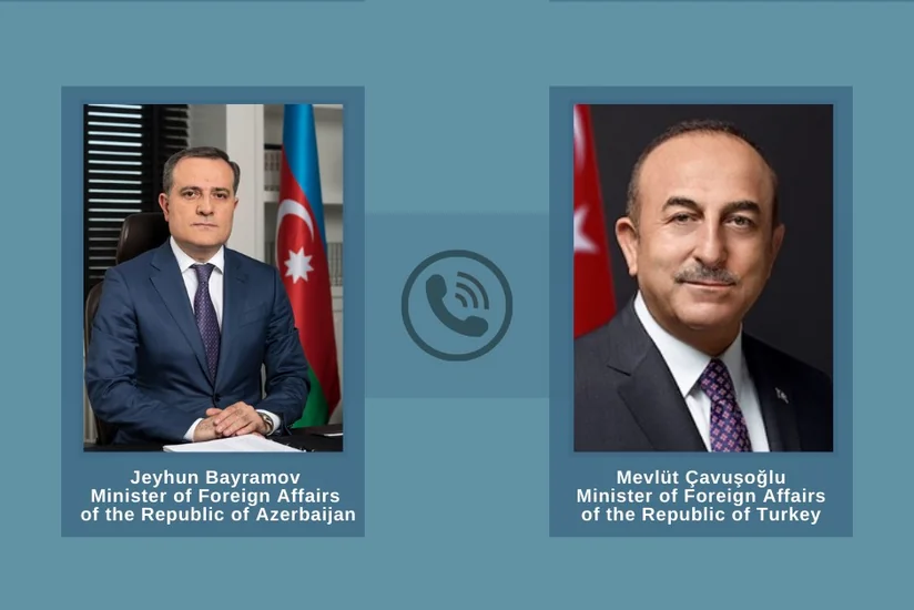 Ceyhun Bayramov cəbhədəki vəziyyətlə bağlı türkiyəli həmkarını məlumatlandırıb
