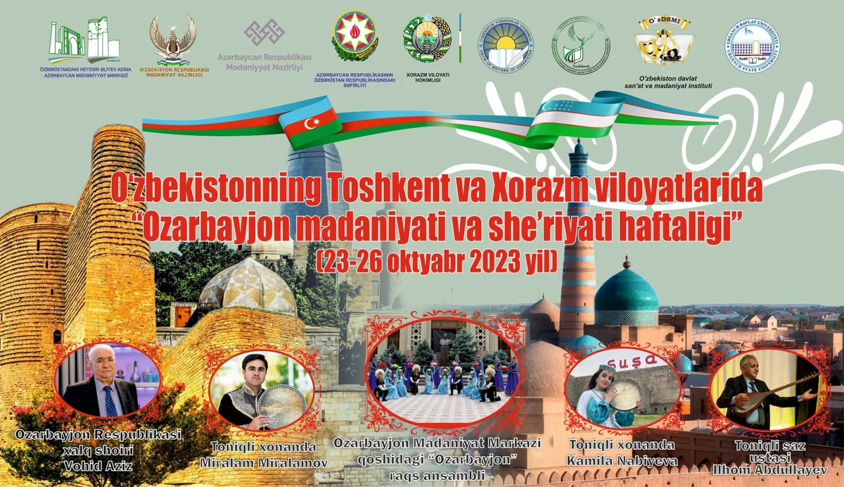 Özbəkistanda “Azərbaycan mədəniyyəti və poeziya həftəliyi” keçiriləcək