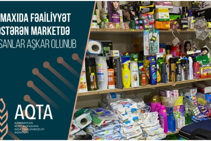 Şamaxıda marketdə nöqsanlar aşkar olunub