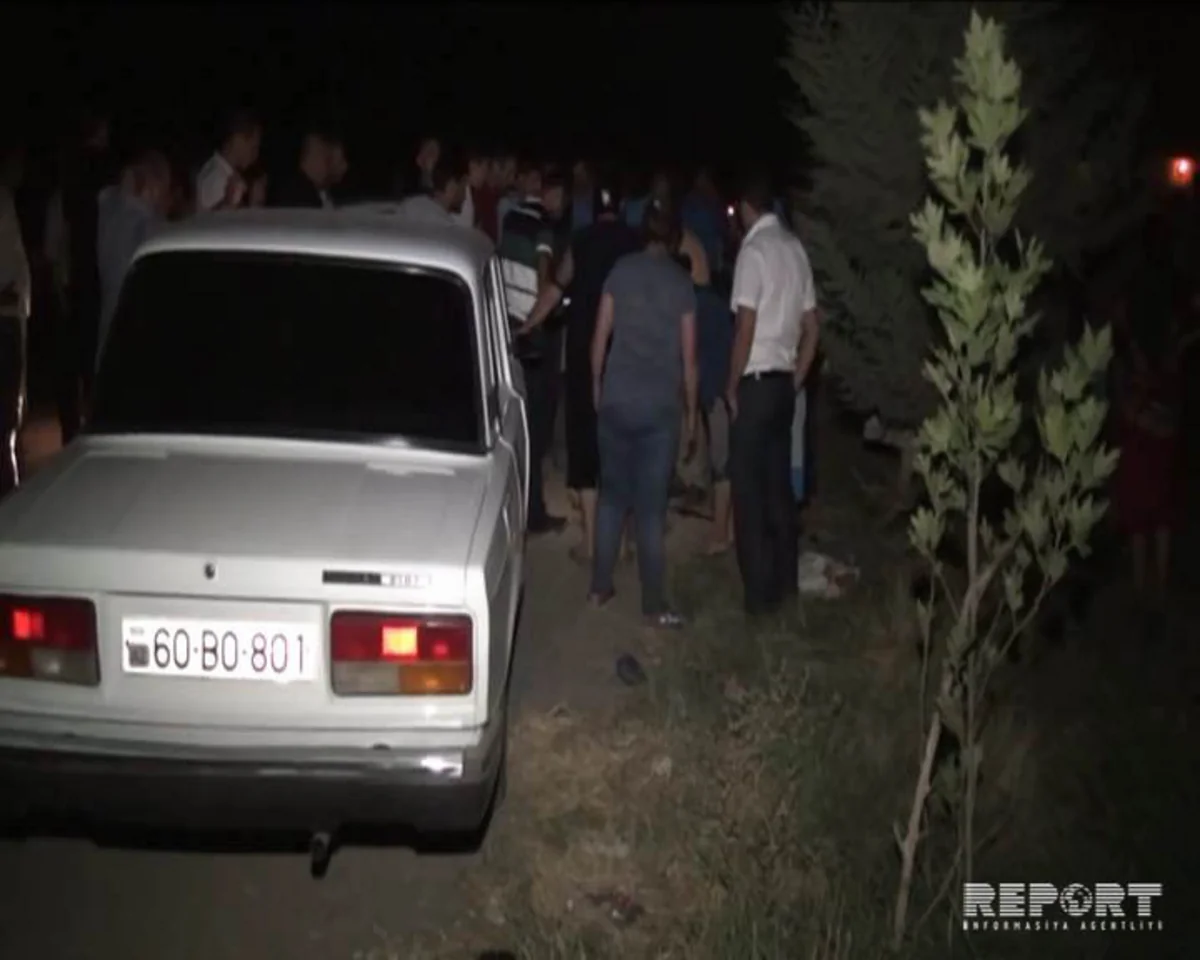 Goranboyda toqquşan iki avtomobildən biri piyadanı vuraraq öldürüb - ƏLAVƏ OLUNUB - FOTO