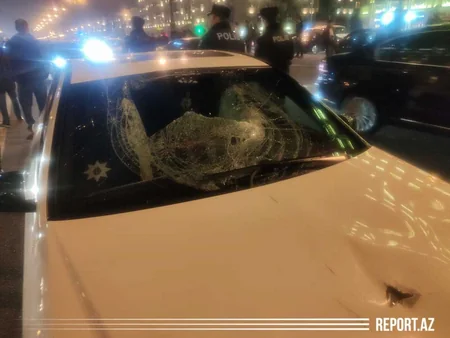 Bakıda avtomobil piyadanı vuraraq öldürdü - VİDEO