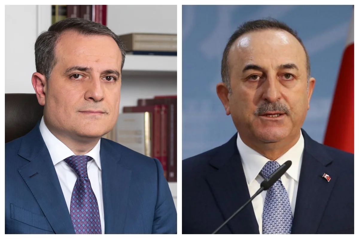 Azerbaijani, Turkish FMs hold phone conversation