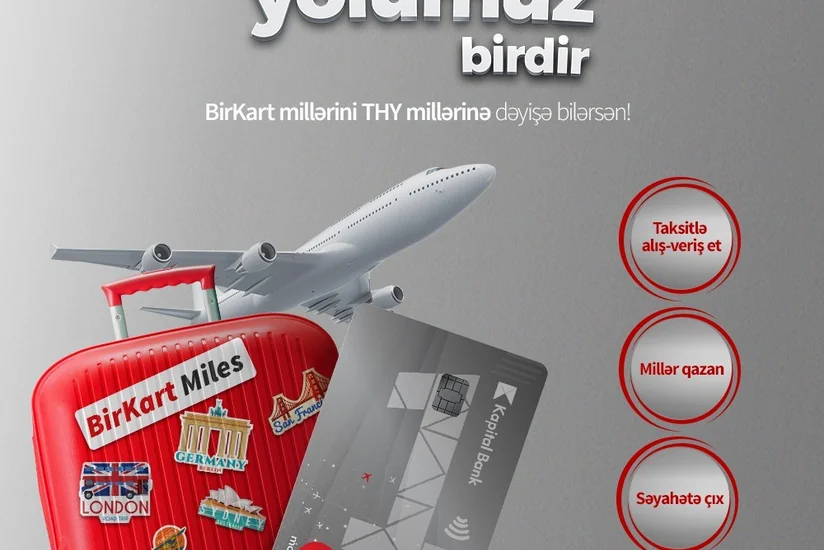 BirKart millərini Türk Hava Yollarının millərinə dəyişmək mümkün olub