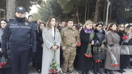 Sumqayıtda 20 Yanvar şəhidlərinin xatirəsi anılıb