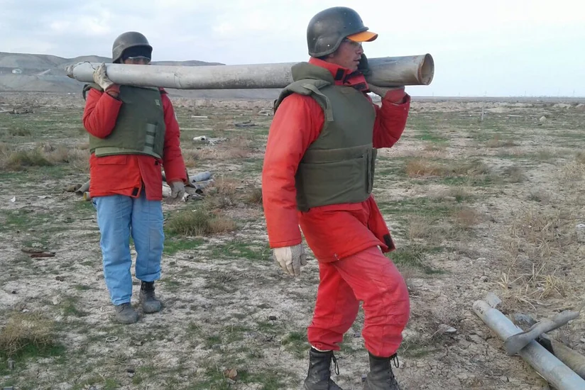 Xızıda 71 ədəd partlamamış hərbi sursat aşkar edilib