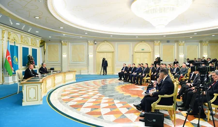 Presidents of Azerbaijan and Kazakhstan make press statements (UPDATED)