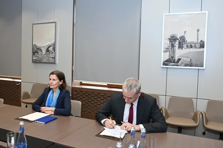 Ceyhun Bayramov Fransanın yeni səfiri ilə görüşüb