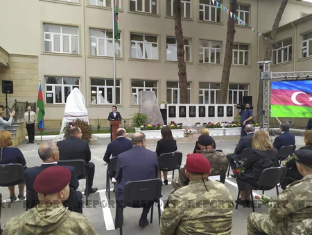 Bakıda Milli Qəhrəman Yuri Kovalyovun büstü ucaldılıb