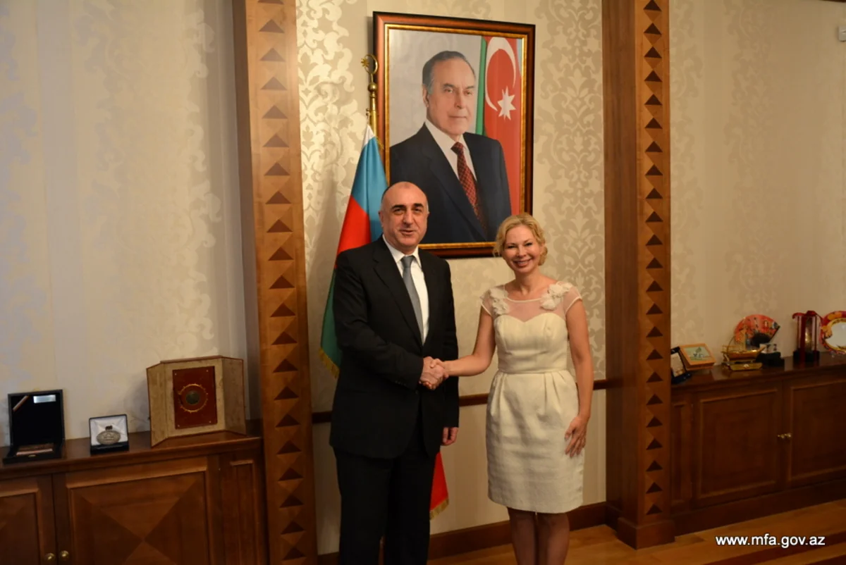 Elmar Mammadyarov receives Malena Mard upon termination of her diplomatic tenure