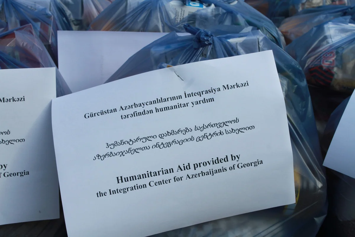 GAİM Gürcüstanda 200-dən çox ailəyə ərzaq yardımı etdi
