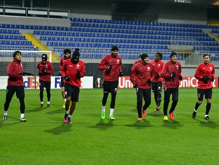 Qəbələ Anderlextlə oyunöncəsi son məşqinə çıxıb