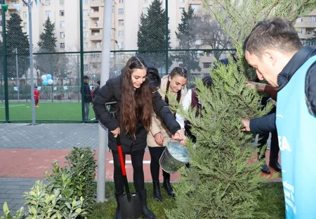 Leyla Aliyeva attends inauguration of another yard redeveloped under “Bizim həyət” project