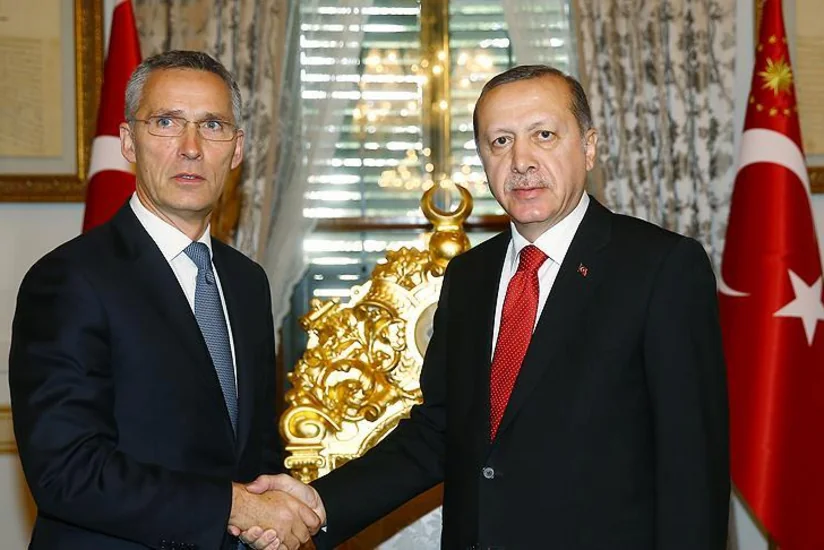 Türkiyə prezidenti NATO-nun baş katibini qəbul edib