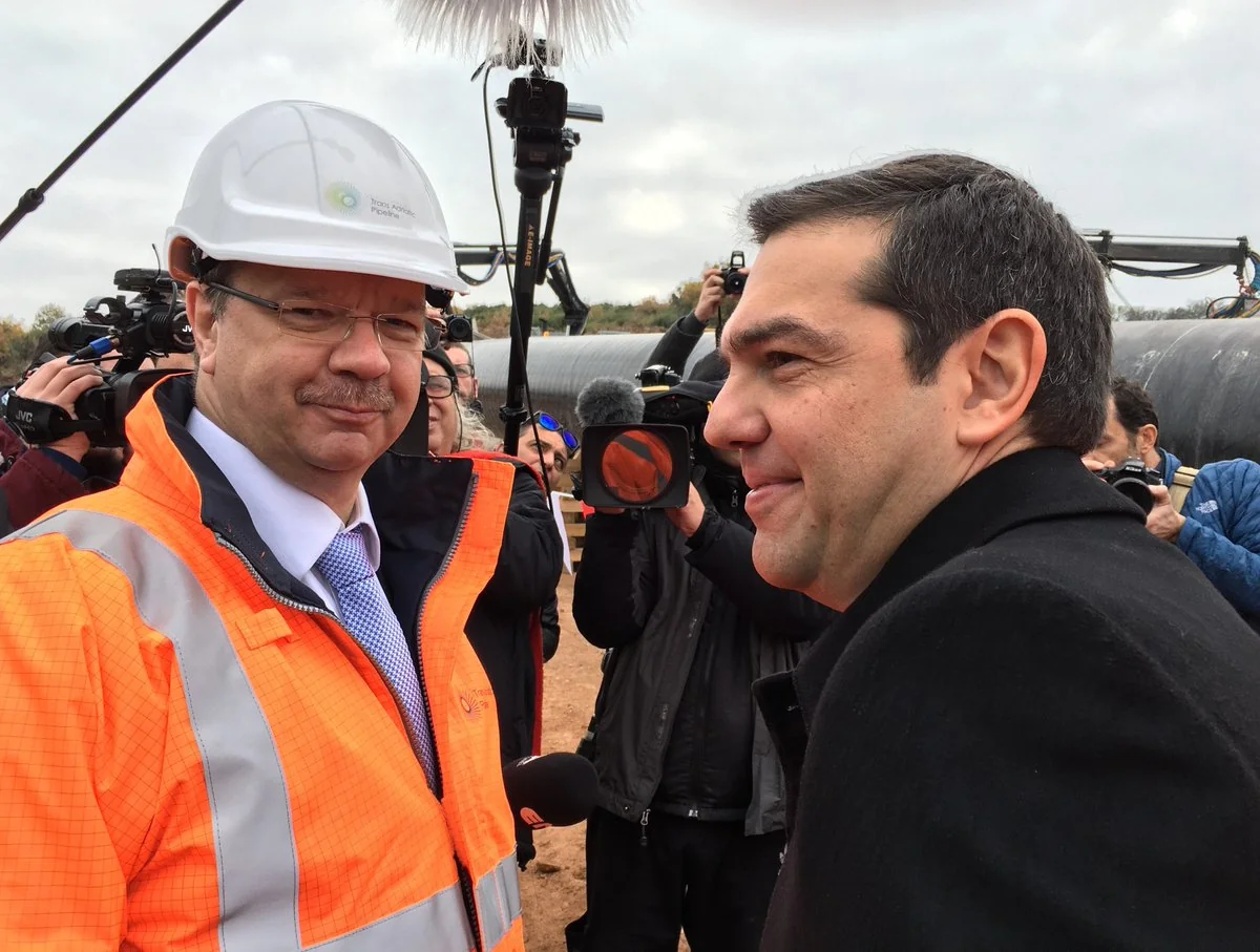 Yunanıstanın baş naziri TAP-ın tikinti sahəsinə baş çəkib
