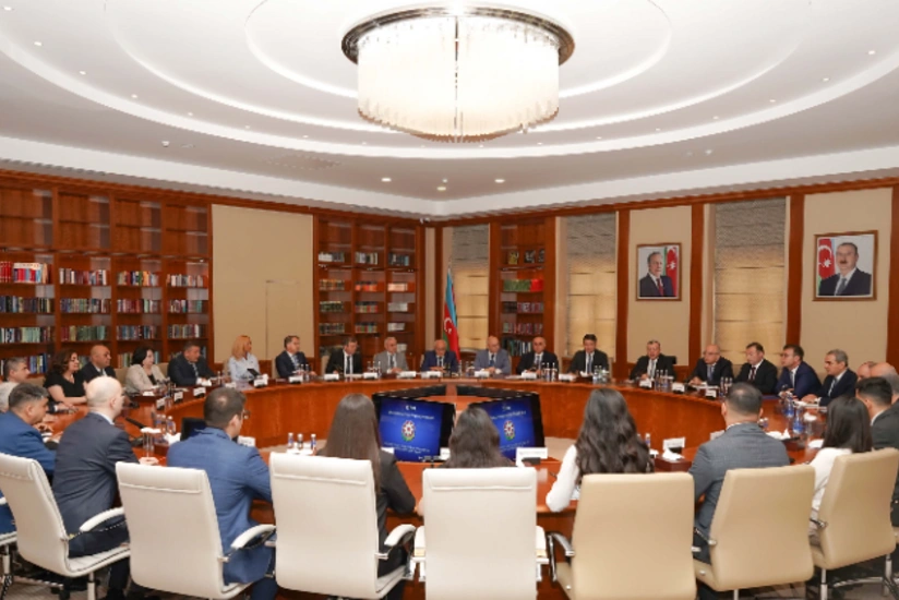 Maliyyə Nazirliyində dövlət qulluğuna yeni qəbul edilən əməkdaşlar and içib