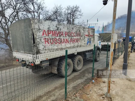 По дороге Ханкенди-Лачын беспрепятственно проехали 74 автомобиля миротворцев